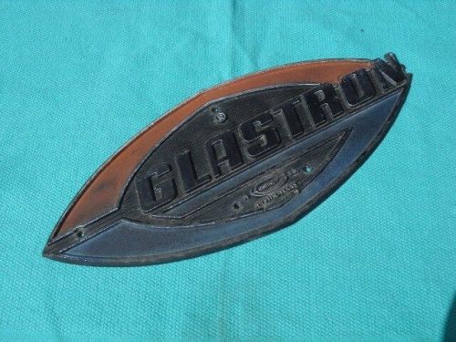 1970s glastron v142-v178-v184-v174-ssv176/gt160/etc side &#034;glastron&#034; emblem wow