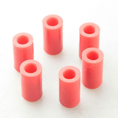 6 x 4mm 5/32&#034; silicone blanking cap intake vacuum hose end bung plug cap red