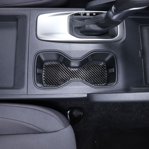 Soft carbon fiber water cup holder slot non-slip mat fit for nissan frontier 24+