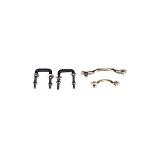 Rugged ridge stainless windshield tie down kit 1110402