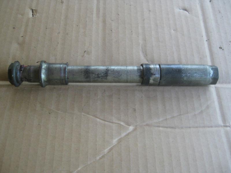 1997 yamaha yz 125 front axle complete  w/free shipping 