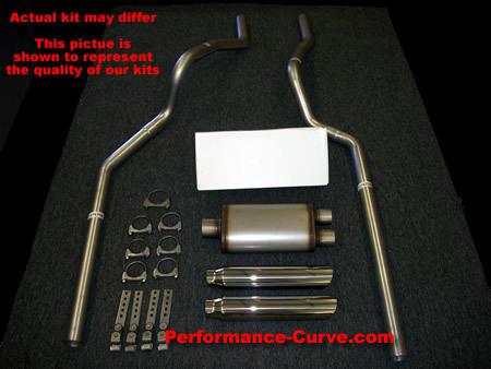 88-93 chevrolet gmc truck dual exhaust w/ xlerator