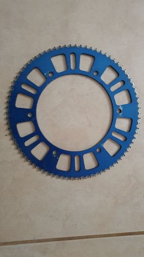 Sprocket alloy 219 7075 t6 blue 80t 80 teeth kart