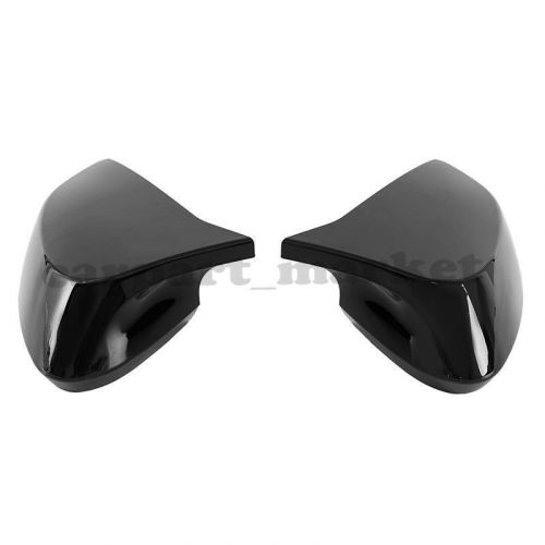 Gloss black rear view mirror cover cap for chevrolet c8 corvette z51 2020-2024