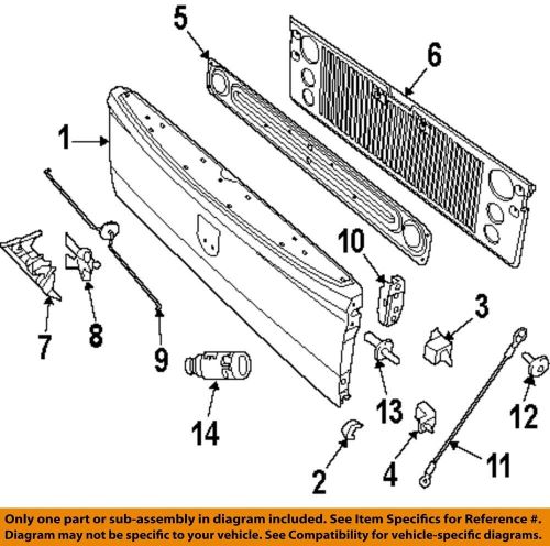 Chrysler oem tailgate-lock or actuator latch release 55275952ad