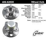 Centric parts 406.62000 rear hub assembly