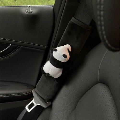 Panda seat belt pad cute shoulder pads for cars 2 pieces