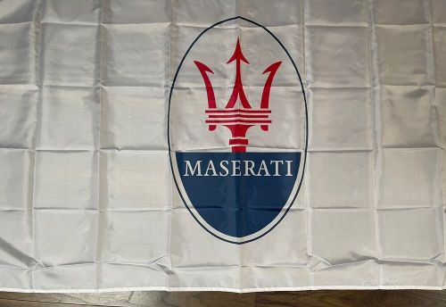 Garage wall decor maserati logo 3x5ft