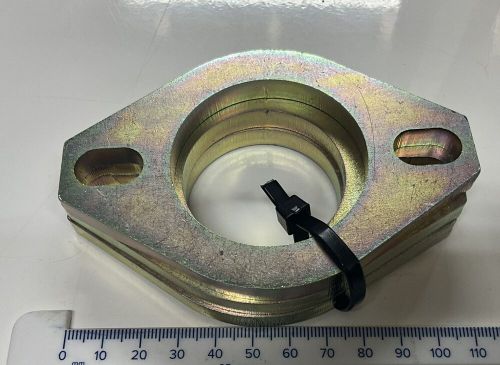 53mm x 10mm thick mild steel exhaust flange - 3 pcs