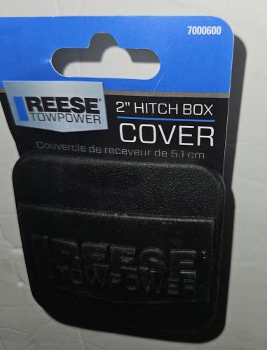 Reese towpower 7000600 receiver hitch box cover black, 2 inch new