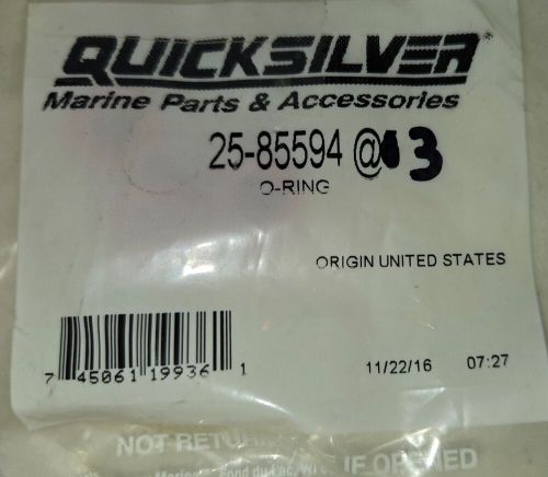 (3) oem mercury quicksilver 25-85594 o-ring, pack of three