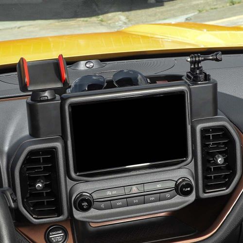 Console dashboard phone holder mount storage tray for ford bronco sport 2021 22+