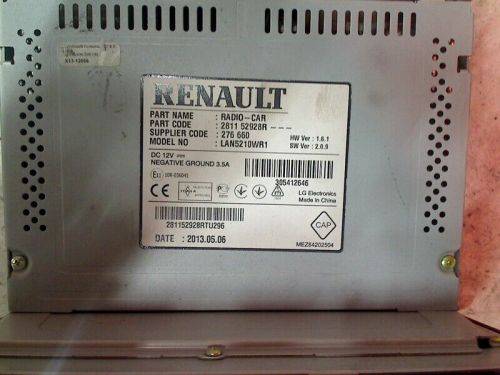 Radio controls renault clio iv (5r) 2015 281152928r-