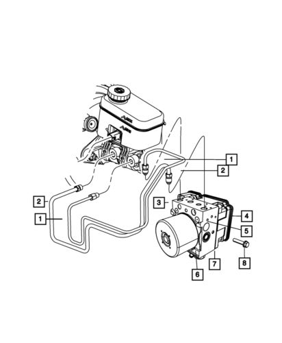 Genuine mopar hex flange head shoulder screw mounting 6508841aa