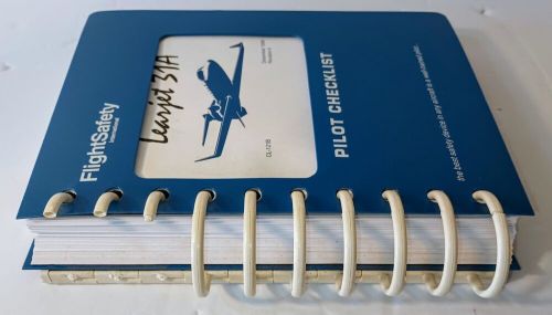 Learjet 31a pilot checklist training manual flight safety intl 1998 6th revision