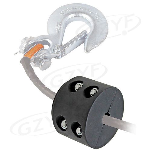 Universal winch cable hook stopper rubber rope line saver for atv utv vehicle