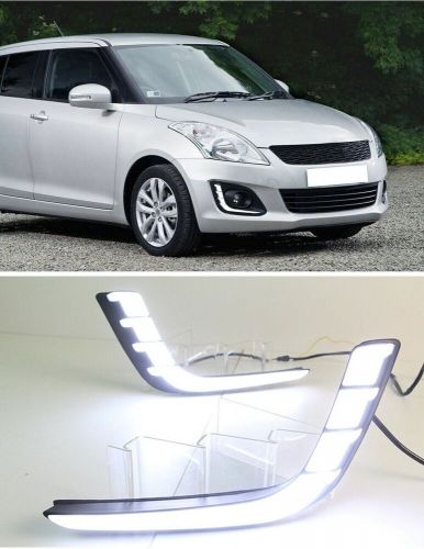 For suzuki swift 2014- 2016 drl daytime running driving led light w/turn signal