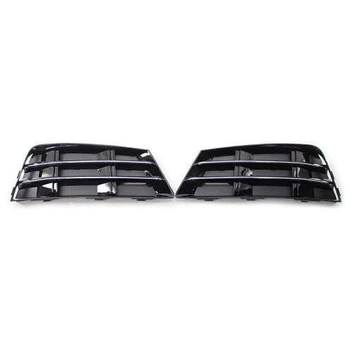 2x front bumper lower side fog light grille cover for audi a4 b9 2016-2018 2017