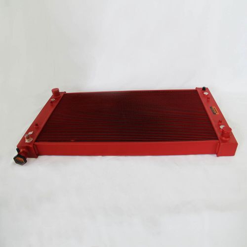 At spawon for chevrolet gmc c k p r v series 1988-97 3row aluminum red radiator