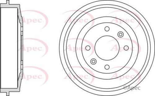 Brake drum fits citroen xsara picasso n68 rear 1.6 1.8 1.6d 2.0d 99 to 11 424724