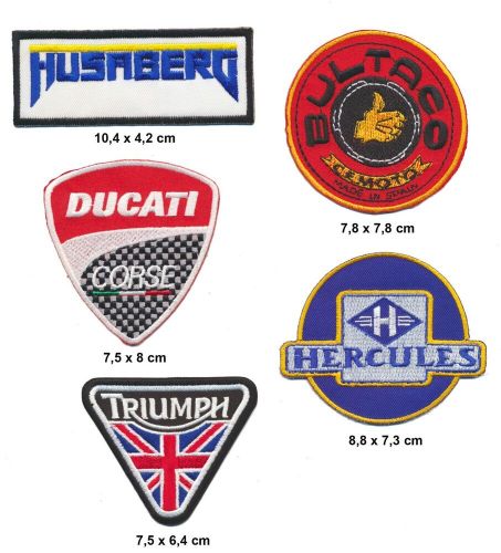 Triumph hercules patch patch b-stock set 5 piece motorcycle racing b148-