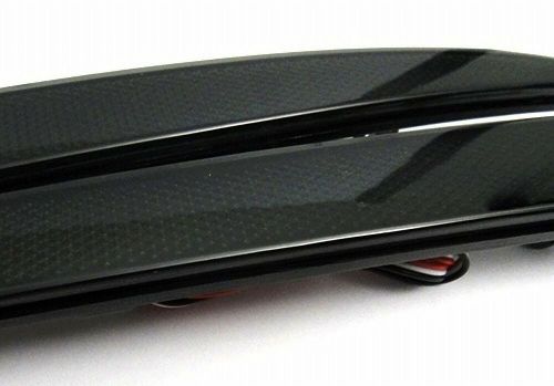 2x black rear bumper reflector led tail stop brake light for 2012+ tesla model s