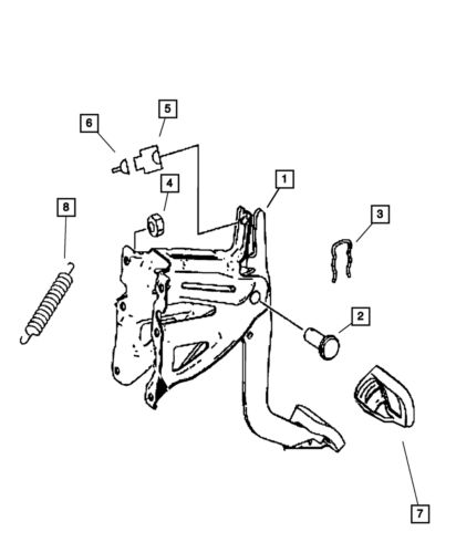 Genuine mopar pedal pad 5161357aa