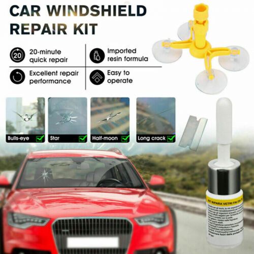 Auto glass nano repair fluid car windshield resin scratch crack fix tool kit new