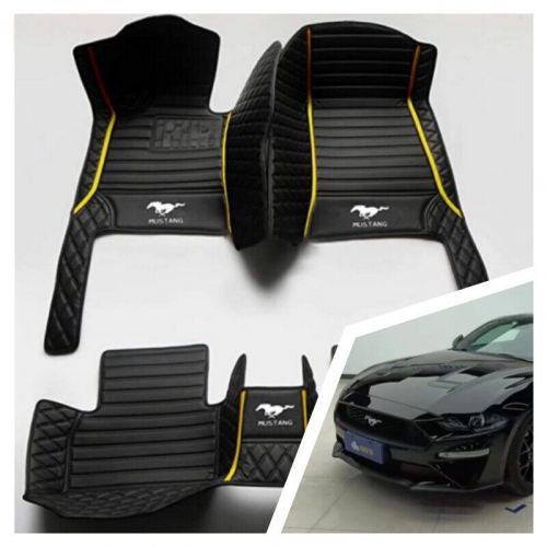 For ford mustang 1999-2024 custom car floor mats luxury waterproof carpets rugs