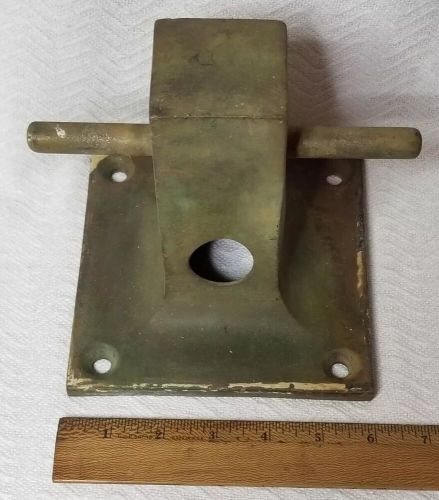 Vintage  bronze / brass ~ mooring bitt, sampson post, bollard, cleat ~ 6&#034; base