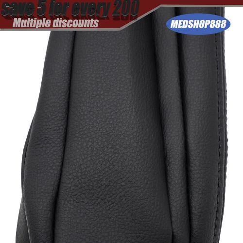 Black leather side seat armrest handle cover for land rover freelander lr2 07-15