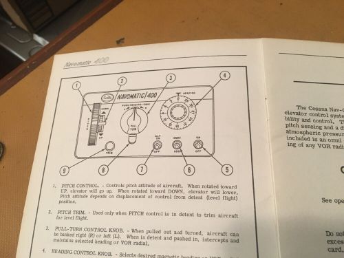 Cessna arc navomatic 400 owner&#039;s manual