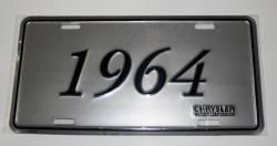 New mopar 1964 model year license plate