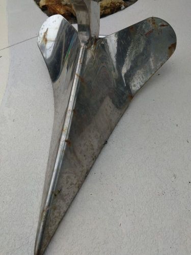 Lewmar stainless steel 132lb 60kg 316 cqr hinged plow boat anchor good conditio