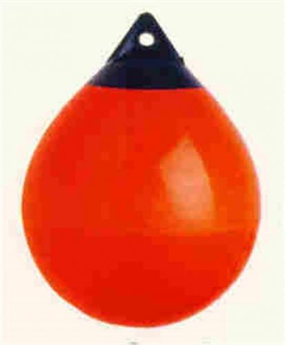 Polyform a-4 orange black tip 68&#034; round 21&#034; diameter buoy  fender