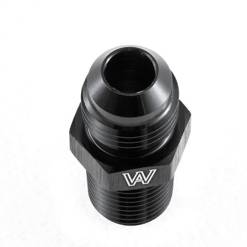 1pc -6an flare to 1/4 npt adapter an 6 fitting aluminum black