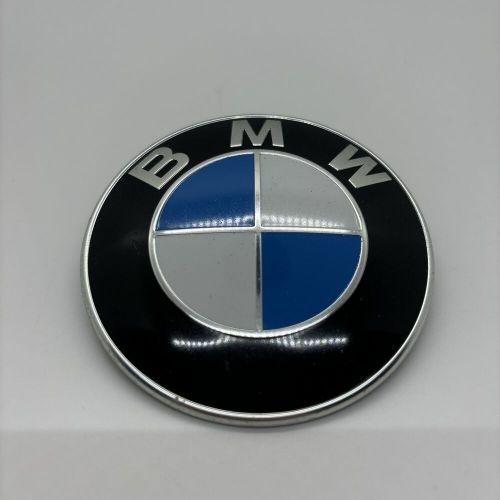 2008-2016 bmw emblem logo badge symbol front hood blue black chrome