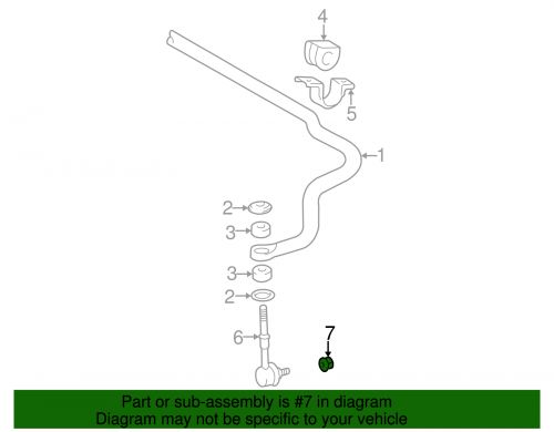 Genuine toyota suspension stabilizer bar link nut 90179-12141