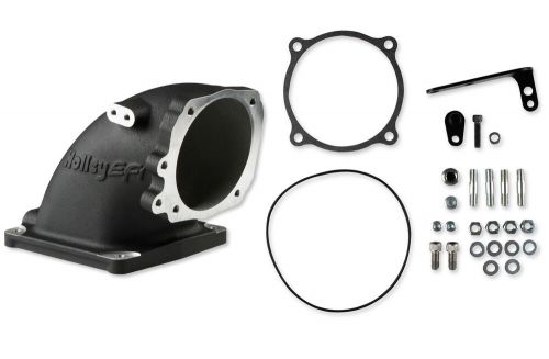 Intake elbow fits ford 5.0l w/4500 tb flange black