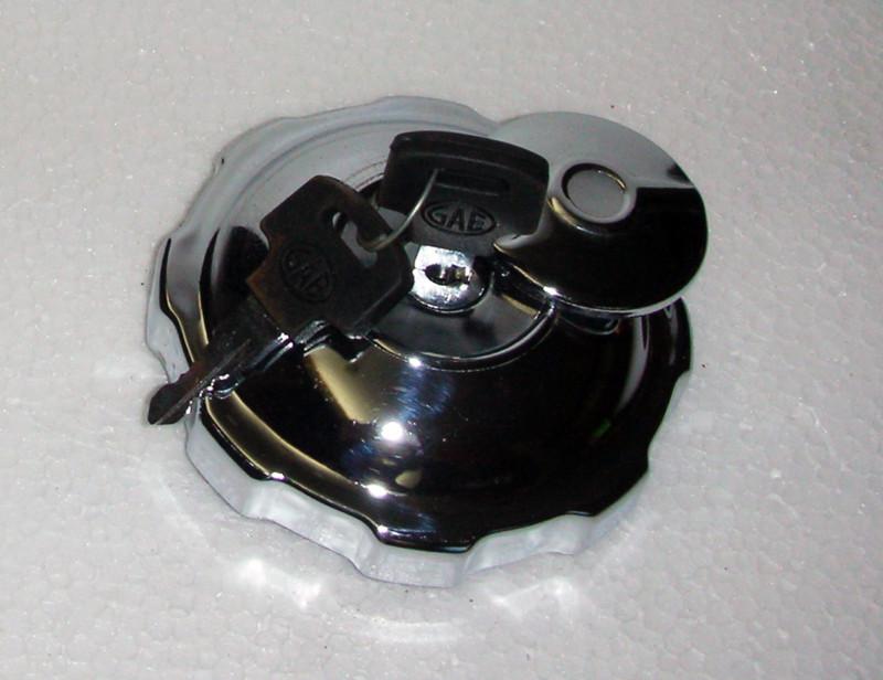 Filler cap (chrome) with lock jawa cz perak 250 350 california jawa 353 559 634