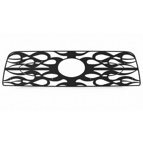 Toyota tundra 07-09 black horizontal flame front metal grille trim cover insert