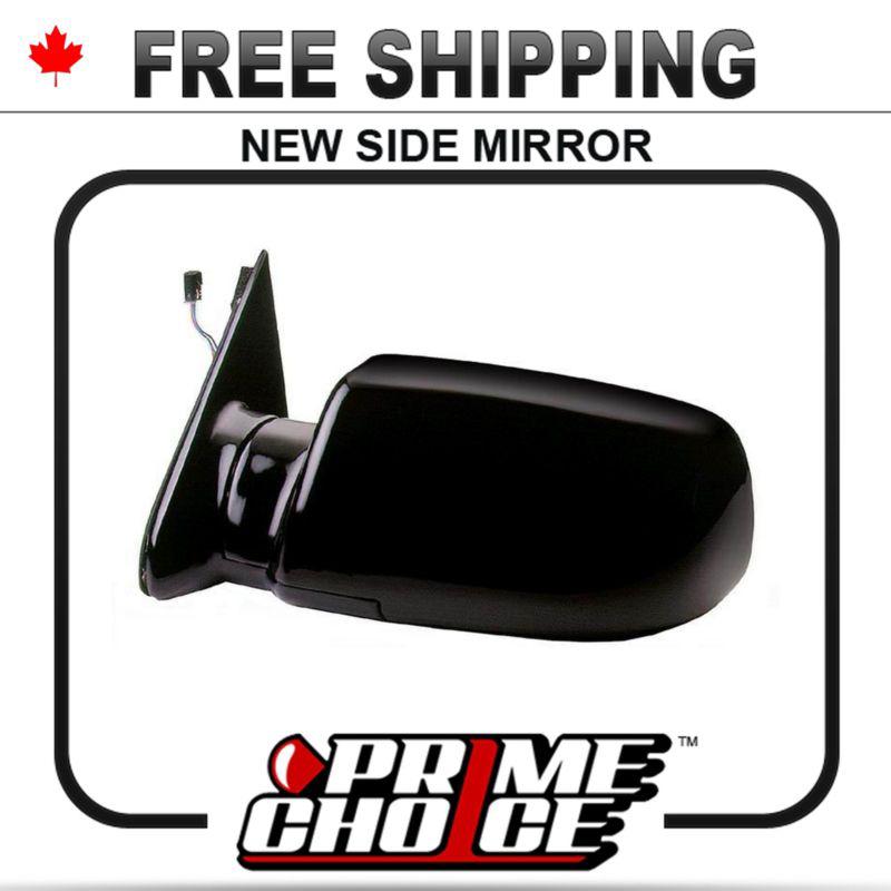 [left] lh drivers side door view mirror power black glass/housing chevy/gmc suv