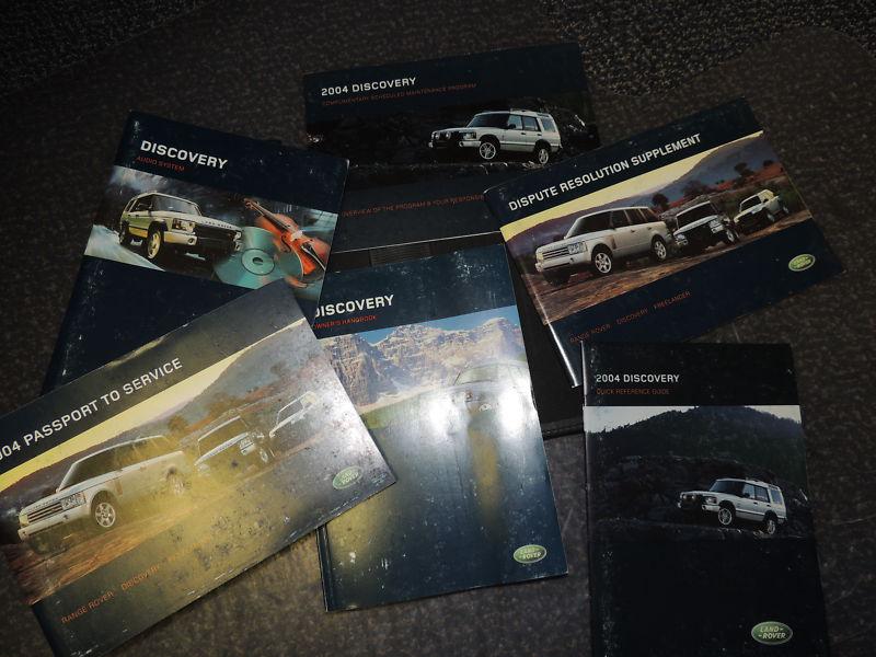 2004 landrover discovery owners manuals 