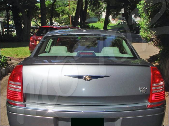 06-10 chrysler 300 300c m-style trunk boot wing spoiler lip # unapinted 