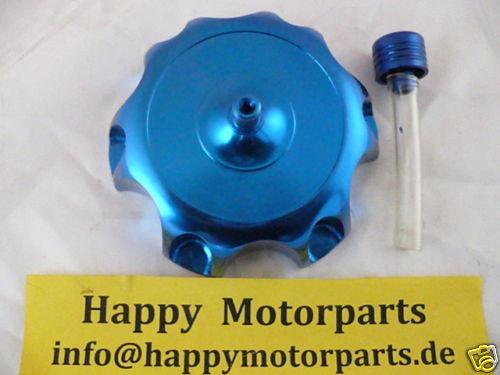 Aluminum fuel cap blue dirt bike pit bike moto cross