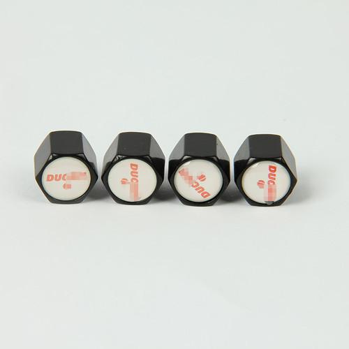 4pcs motorcycle tyre tire wheel valve stem caps fit for ducati black