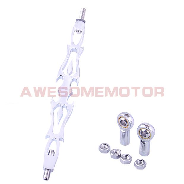 Silver motorcycle spear shift linkage for harley softail fxdwg wide glide dyna 