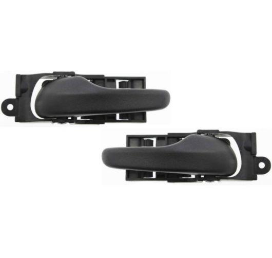 New inside interior door handle black front set pair auto body fits ford lincoln