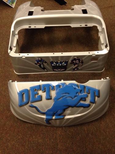 Golf cart custom body ezgo rxv detriot lions contact me for any custom needs! 