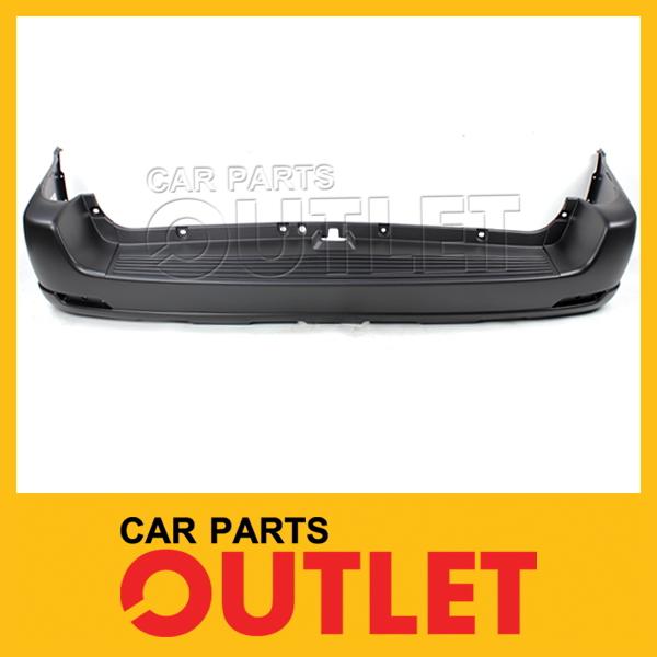 05-07 toyota sequoia primered smooth black rear replacement bumper cover